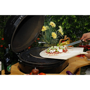 Пицца-камень с глазированным покрытием 33 см для сада