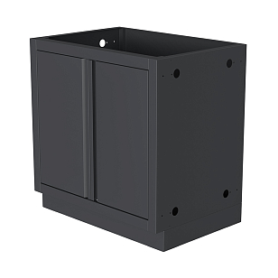Тумба универсальная с полкой и 2-мя дверцами 870 Черная для приготовления пищи Тумба универсальная с полкой и 2-мя дверцами 870 Черная для сада