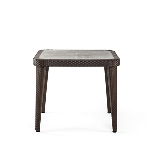 Стол Osaka с пластиковым верхом 90 х 90 Цвет Венге, садовая мебель