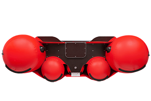 Лодка ПВХ Фрегат 430 FM Light Jet/L/S красная для хобби и пикника