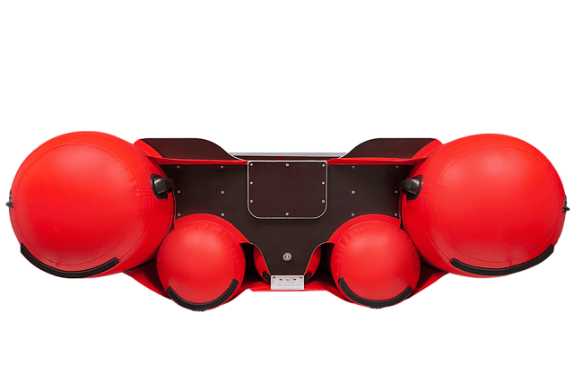 Лодка ПВХ Фрегат 430 FM Light Jet/L/S красная