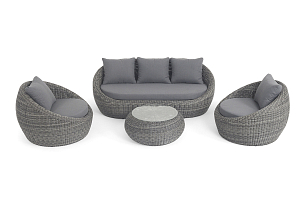 Лаун-зона 4SIS Барселона, цвет графит, садовая мебель