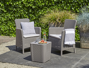 Комплект мебели Keter Trenton Balcony капучино для дачи Комплект мебели Keter Trenton Balcony капучино, садовая мебель