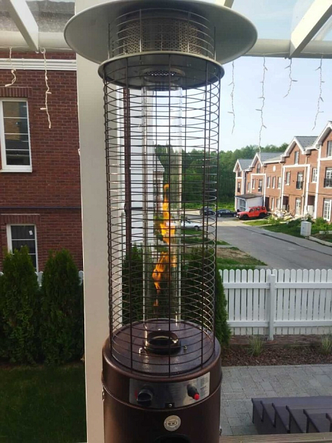 Уличный газовый обогреватель WWT 13D Pro Brown mini 