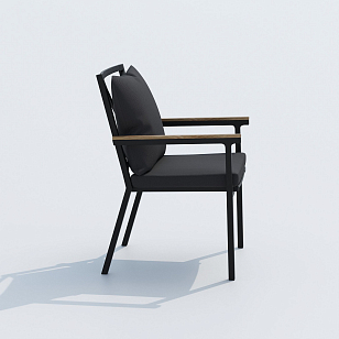 Обеденная группа Ideal Patio Dolla Festa Plus 180 Цвет: карбон, антрацит, садовая мебель