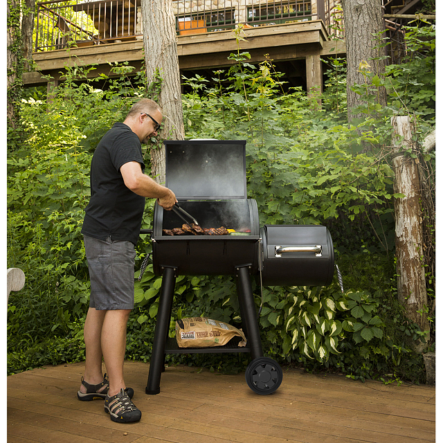 угольный гриль-коптильня broil king regal offset 400