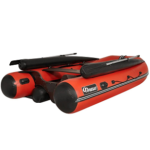 Лодка ПВХ Фрегат 370 FM красная для хобби и пикника