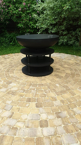 Гриль-очаг Elbrus Home Камчатка Max Ø100 (Термостойкая эмаль, без дверей) для сада