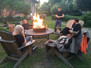 Стол с очагом и чашей Вишневый Садъ Классик D132, садовая мебель