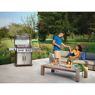 гриль газовый napoleon rogue pro-s 525 стальной (с ик горелкой 3/3)