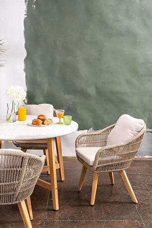 Обеденная группа из тика Joygarden Talara S, садовая мебель