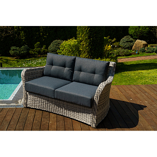 Лаунж зона Lite Venezia (2-местный диван, стол, 2 кресла) Цвет: серый, садовая мебель