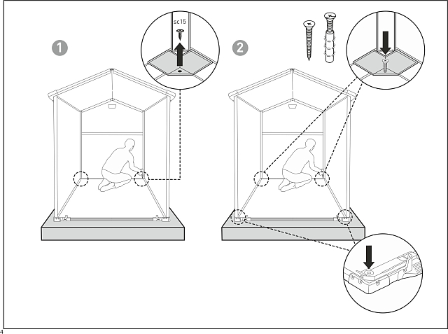 Пластиковый сарай Keter Scala 6x8 