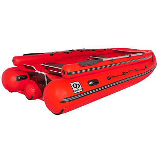 Лодка ПВХ Фрегат 430 FM Jet/L/S красная для хобби и пикника