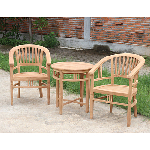 Кофейный комплект из тика Lite Mirano, садовая мебель