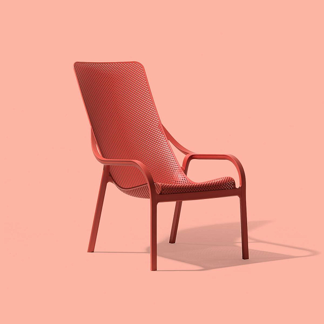 Кресло Nardi Net Lounge Цвет: коралловый 