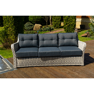 Диван треххместный Lite Venezia Цвет: серый, садовая мебель