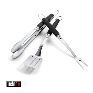 Набор инструментов для гриля Weber, 3 предмета для приготовления пищи Набор инструментов для гриля Weber, 3 предмета для сада