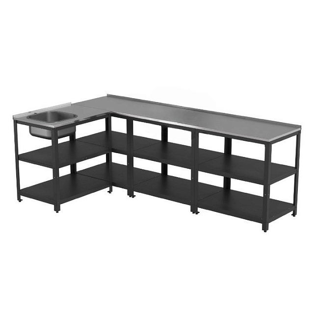 Уличная кухня Kitchcam из четырех модулей угловая