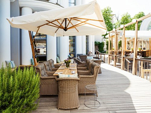 Зонт профессиональный Scolaro Palladio Braccio 350 х 350, садовая мебель