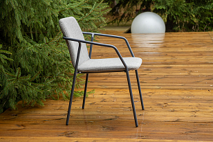 Кофейный комплект Марокко, цвет темно-серый, садовая мебель