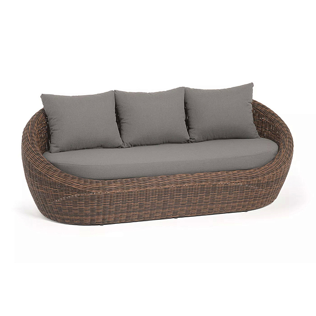 Диван трехместный 4SIS Барселона Цвет: коричневый 