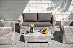 Лаунж зона 4SIS Капучино Сингл, цвет бежевый, садовая мебель