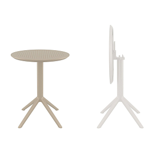 Стол Siesta Contract Sky Ø60 Цвет: бежевый, садовая мебель