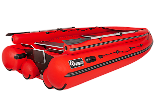Лодка ПВХ Фрегат 480 FM Jet красная для хобби и пикника