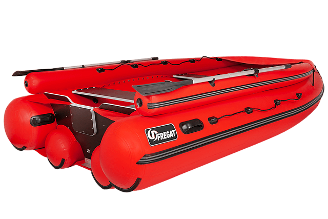 Лодка ПВХ Фрегат 480 FM Jet красная