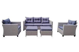 Лаунж-зона 4SIS Бостон, цвет серый, садовая мебель