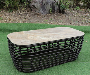 Журнальный стол 4SIS Ницца Цвет: бронзовый для дачи Журнальный стол 4SIS Ницца Цвет: бронзовый, садовая мебель