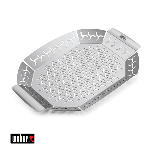 Перфорированный противень для гриля Weber овальный для приготовления пищи Перфорированный противень для гриля Weber овальный для сада