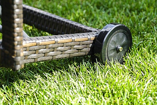 Раскладной лежак для пляжа Joygarden Milano коричневый, садовая мебель