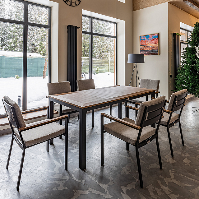 Обеденный комплект Lite Oscar со столешницей из поливуда 