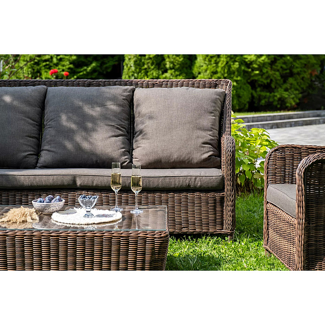 Лаунж зона 4SIS Гляссе, цвет коричневый 