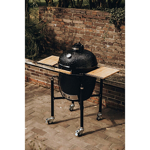 Керамический гриль Monolith Classic PRO 2.0 Black на ножках