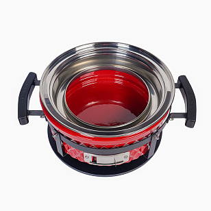 Настольный керамический гриль Diamond Egg Tabletop Grill Цвет: красный для сада