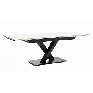 Интерьерный раздвижной стол 4SIS Юпитер Цвет: белый глянцевый для дачи Интерьерный раздвижной стол 4SIS Юпитер Цвет: белый глянцевый, садовая мебель