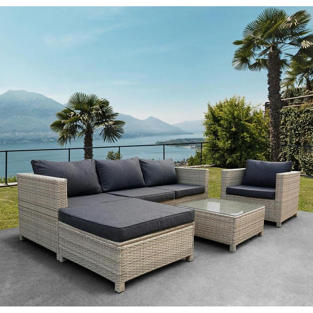 Комплект мебели из искусственного ротанга Lite Augostina Grey 