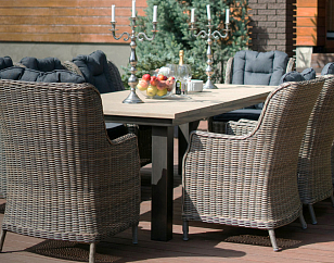 Стол Lite Parkland коричневый, садовая мебель