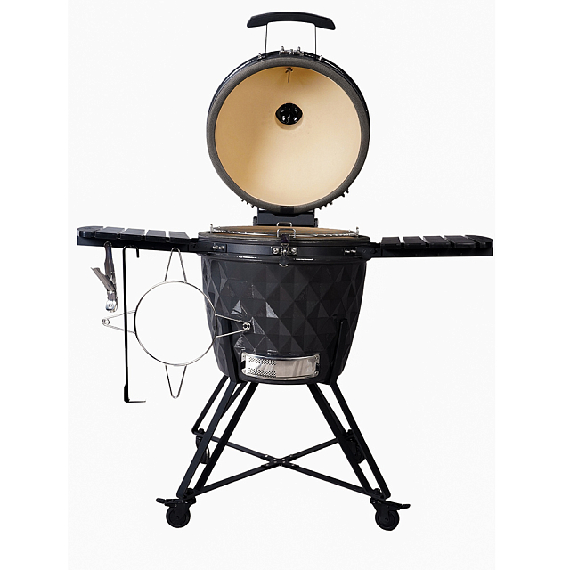 гриль керамический diamond egg xl pro цвет: серый