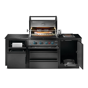Встраиваемый газовый гриль Napoleon BIG-32 черный для сада