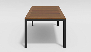 Стол обеденный Gardenini Bella 200 Цвет: Темно-серый для дачи Стол обеденный Gardenini Bella 200 Цвет: Темно-серый, садовая мебель