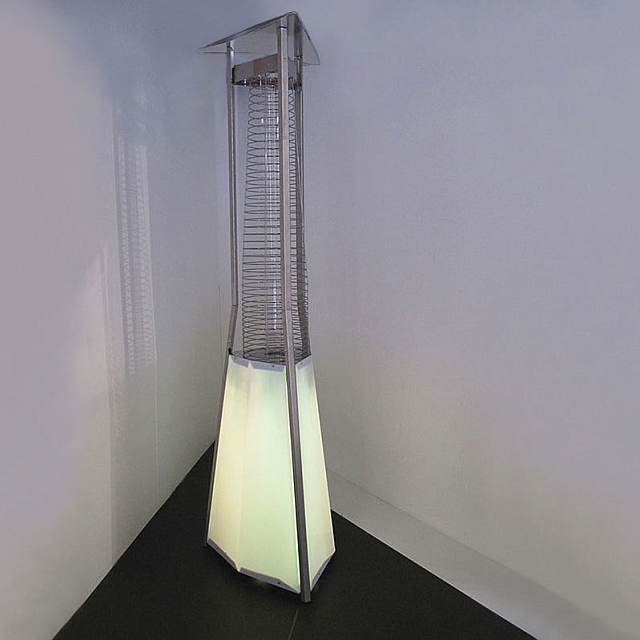 Уличный газовый обогреватель Siabs Kaliente RGB с дистанционным управлением 