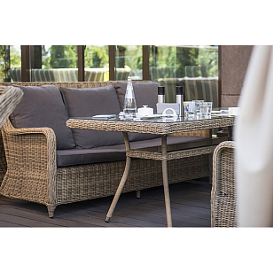 Лаунж зона 4SIS Гляссе, цвет соломенный, садовая мебель