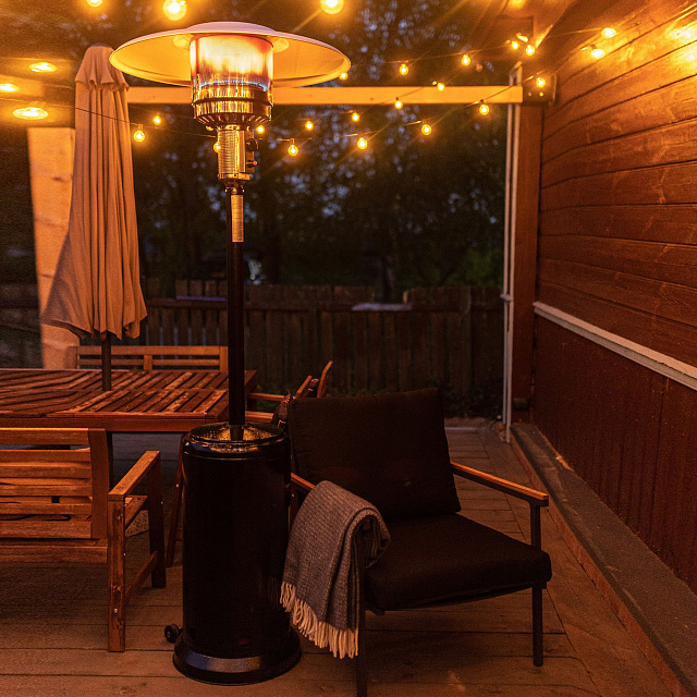 Уличный газовый обогреватель La Hacienda H1 All Black 