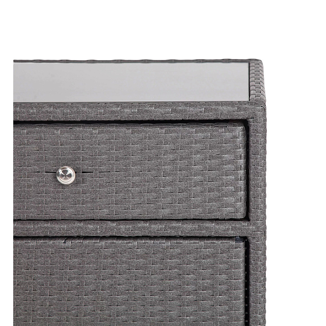 Плетёная тумба 4SIS Мальта Цвет: графит 