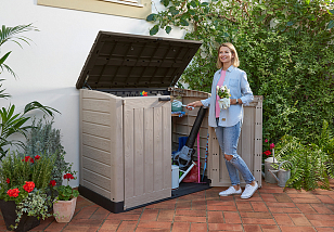 Уличная тумба Keter Store it out Max 1200 л, садовая мебель