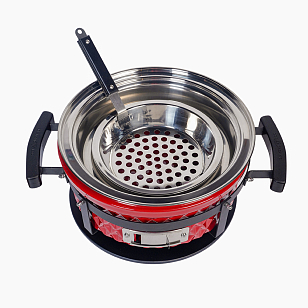 Настольный керамический гриль Diamond Egg Tabletop Grill Цвет: красный для сада